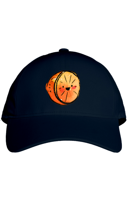 Cap with prints Cute orange. Expensive, orange, smiley, summer. 2070702