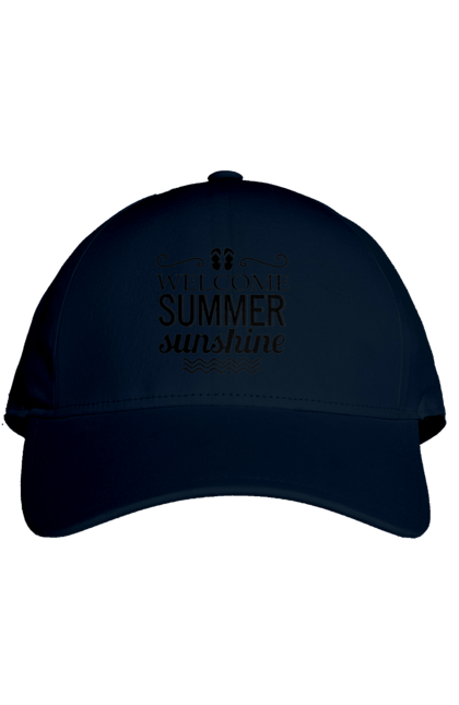 Кепка з принтом "Привіт літні заходи". Вьетнамки, літо, сонце. 2070702