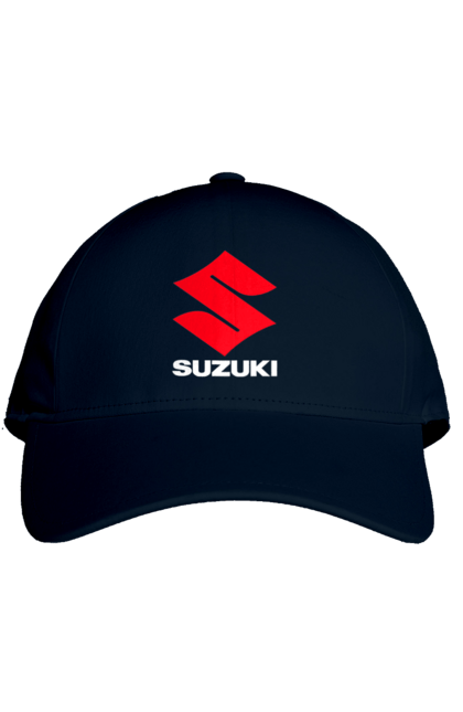 Cap with prints Suzuki Wh. Auto, logotype, machine, suzuki. 2070702