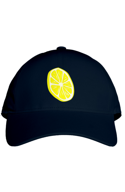 Cap with prints Lemon. Big, bright, lemon. 2070702