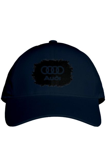 Cap with prints Audi black ravines. Audi, cars. 2070702