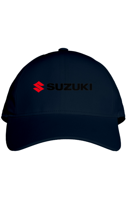 Cap with prints Suzuki logo. Auto, logo, machine, suzuki. 2070702