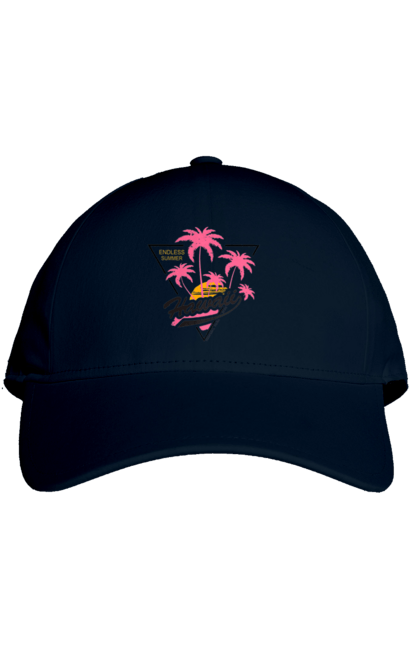 Кепка з принтом "Гаваї". Гаваї, пальми, сонце. 2070702