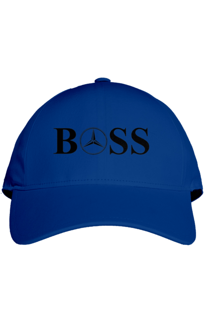 Cap with prints the boss of mercedes. Boss, cars, mercedes. 2070702