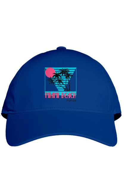 Кепка з принтом "Майамі Пальми". Захід, майамі, пальми, флоріда. 2070702