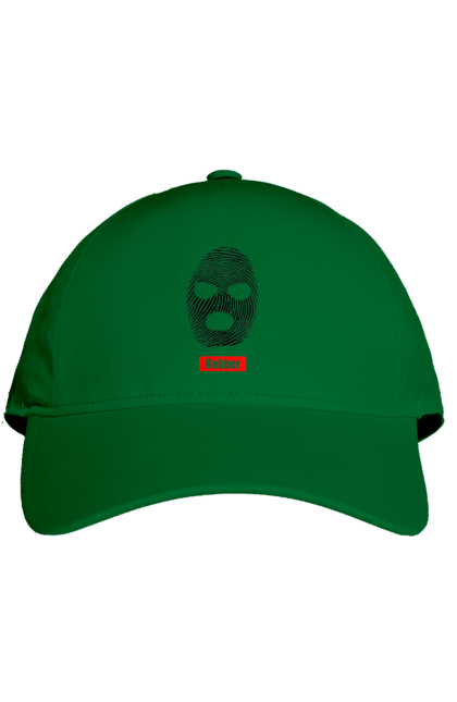 Кепка с принтом Отпечаток Робер. Балаклава, лицо, отпечаток. 2070702