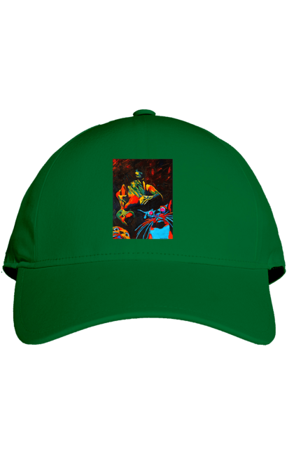 Cap with prints Sex is cats. Picture, roll, sex. 2070702