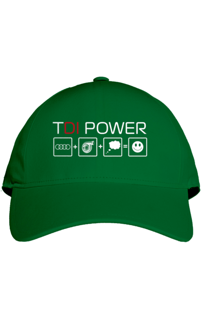 Кепка з принтом "TDI Power Audi". Ауді, машини. 2070702