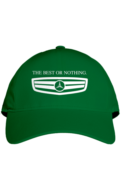Cap with prints The best or nothing. Cars, mercedes. 2070702