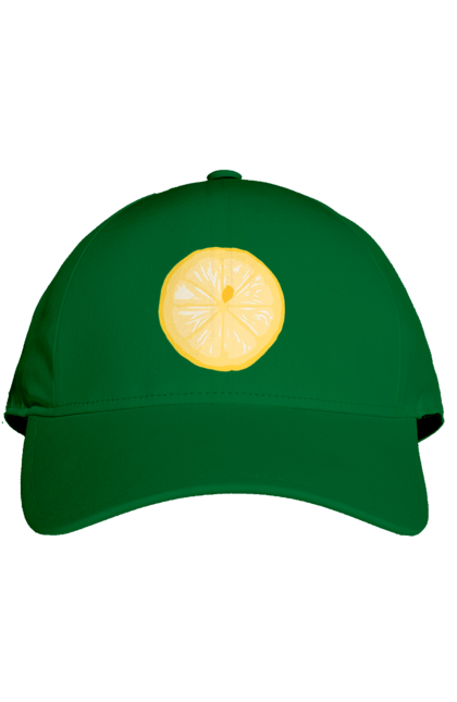 Кепка з принтом "Круглий лимон". Лето, лимон. 2070702