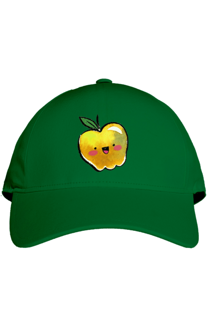 Кепка з принтом "Миле жовте яблуко". Літо, миле, смайлик, яблуко. 2070702