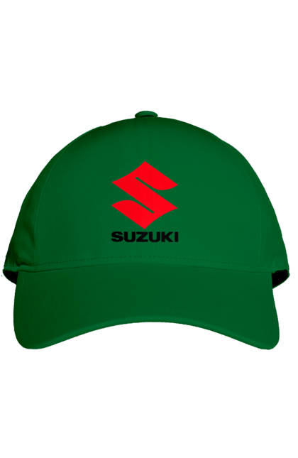 Cap with prints Suzuki Bl. Auto, logotype, machine, suzuki. 2070702
