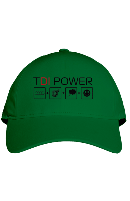 Кепка с принтом TDI Power Audi. Ауди, машины. 2070702