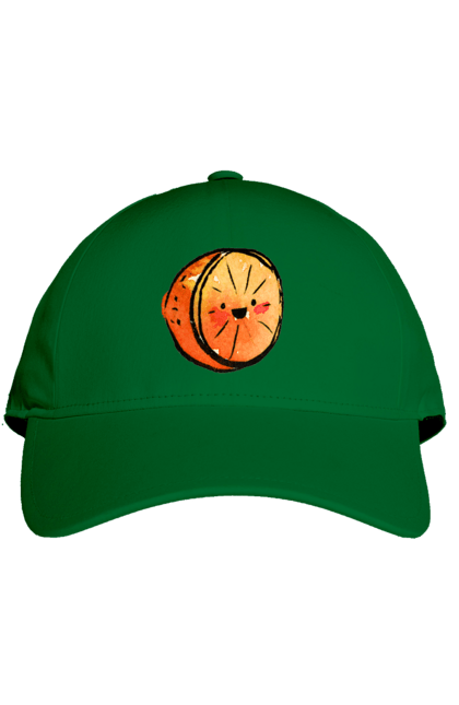 Кепка з принтом "Милий апельсин". Апельсин, літо, любий, смайлик. 2070702