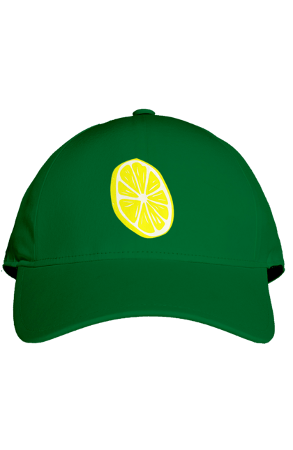 Кепка с принтом Лимончик. Большой, лимон, яркий. 2070702