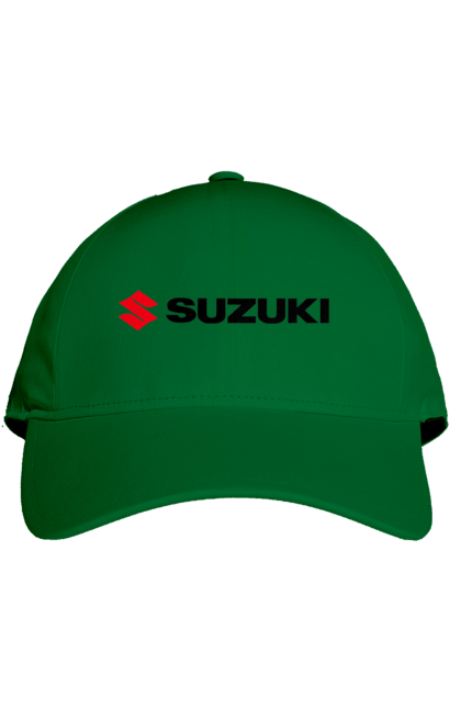 Cap with prints Suzuki logo. Auto, logo, machine, suzuki. 2070702
