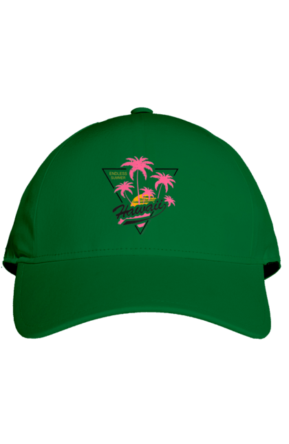 Кепка з принтом "Гаваї". Гаваї, пальми, сонце. 2070702