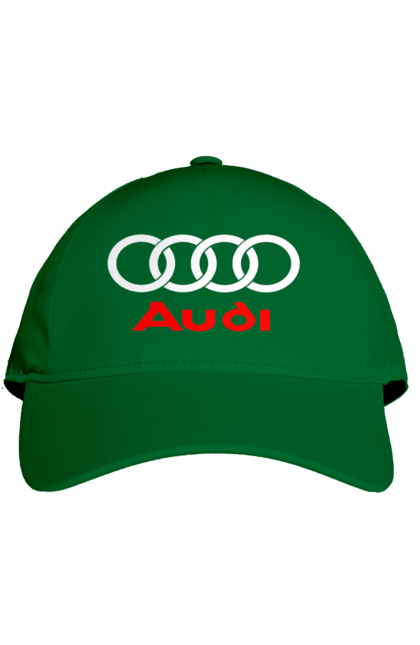 Кепка з принтом "Ауді логотип". Ауді, машини. 2070702