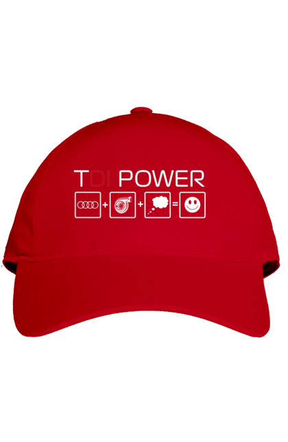 Кепка з принтом "TDI Power Audi". Ауді, машини. 2070702