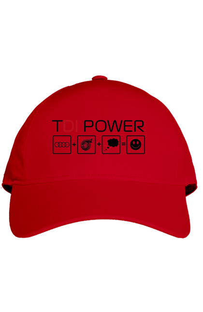Кепка с принтом TDI Power Audi. Ауди, машины. 2070702