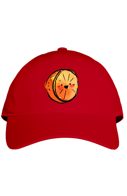 Кепка з принтом "Милий апельсин". Апельсин, літо, любий, смайлик. 2070702