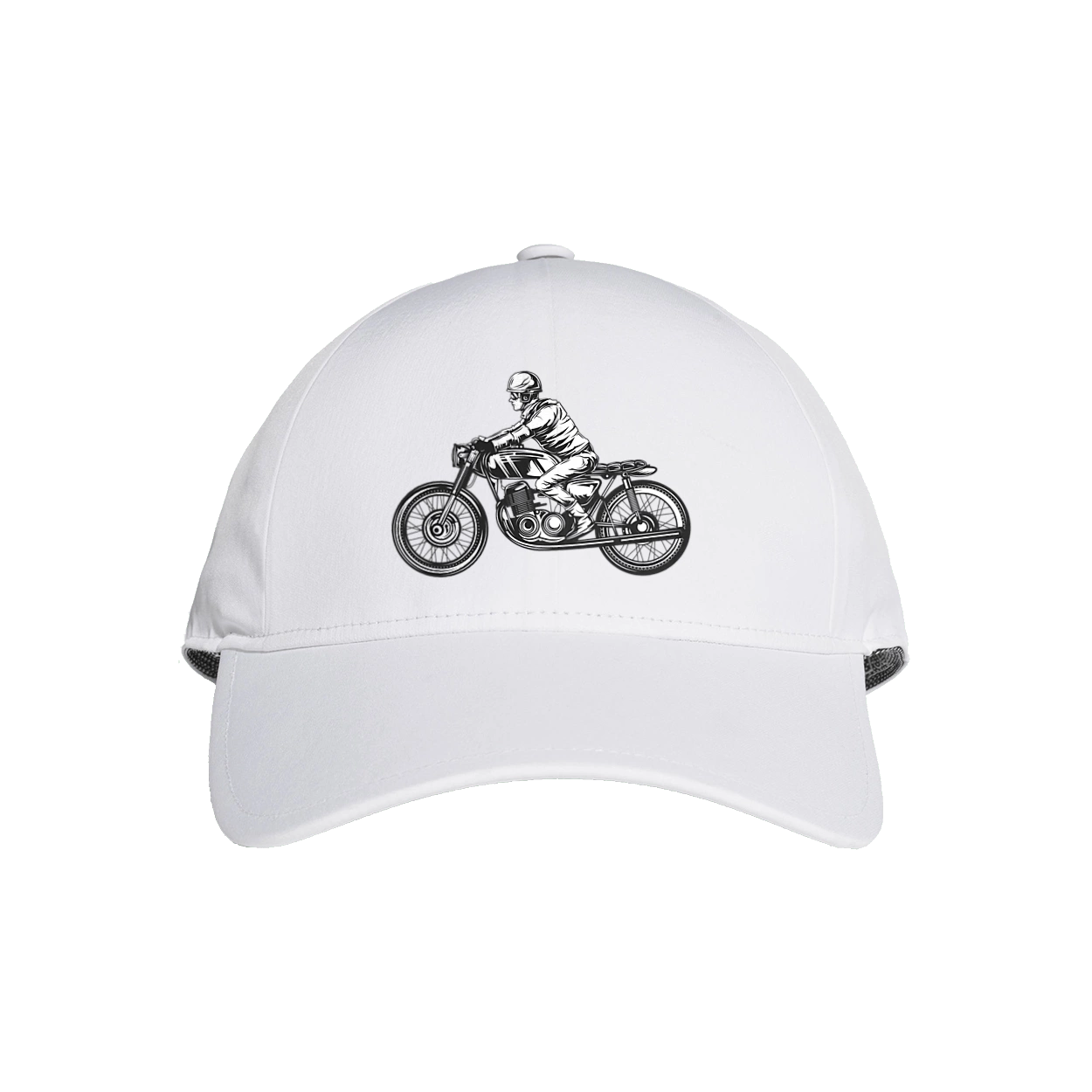 Байкер на мотоцикле