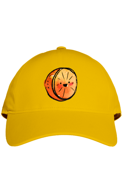 Кепка з принтом "Милий апельсин". Апельсин, літо, любий, смайлик. 2070702