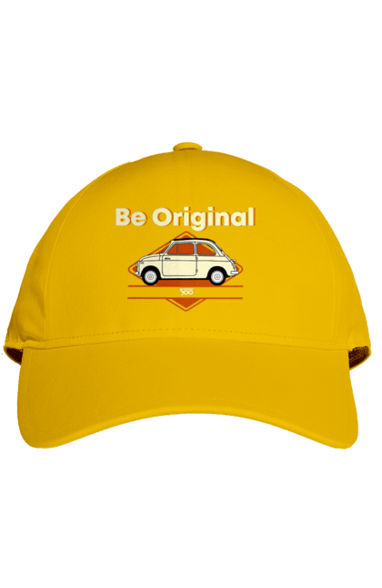 Кепка с принтом Fiat 500. Авто, машина, фиат, фиат. 2070702