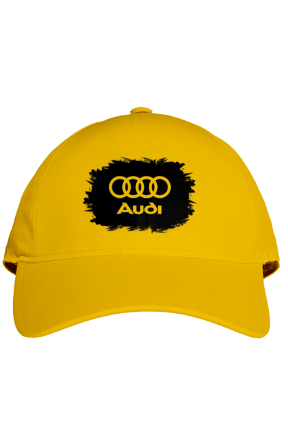 Cap with prints Audi black ravines. Audi, cars. 2070702