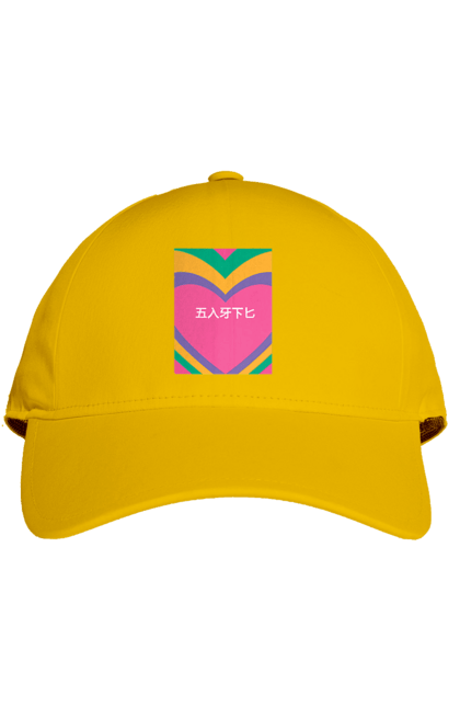 Cap with prints Бле. Hieroglyphs, inscription. 2070702