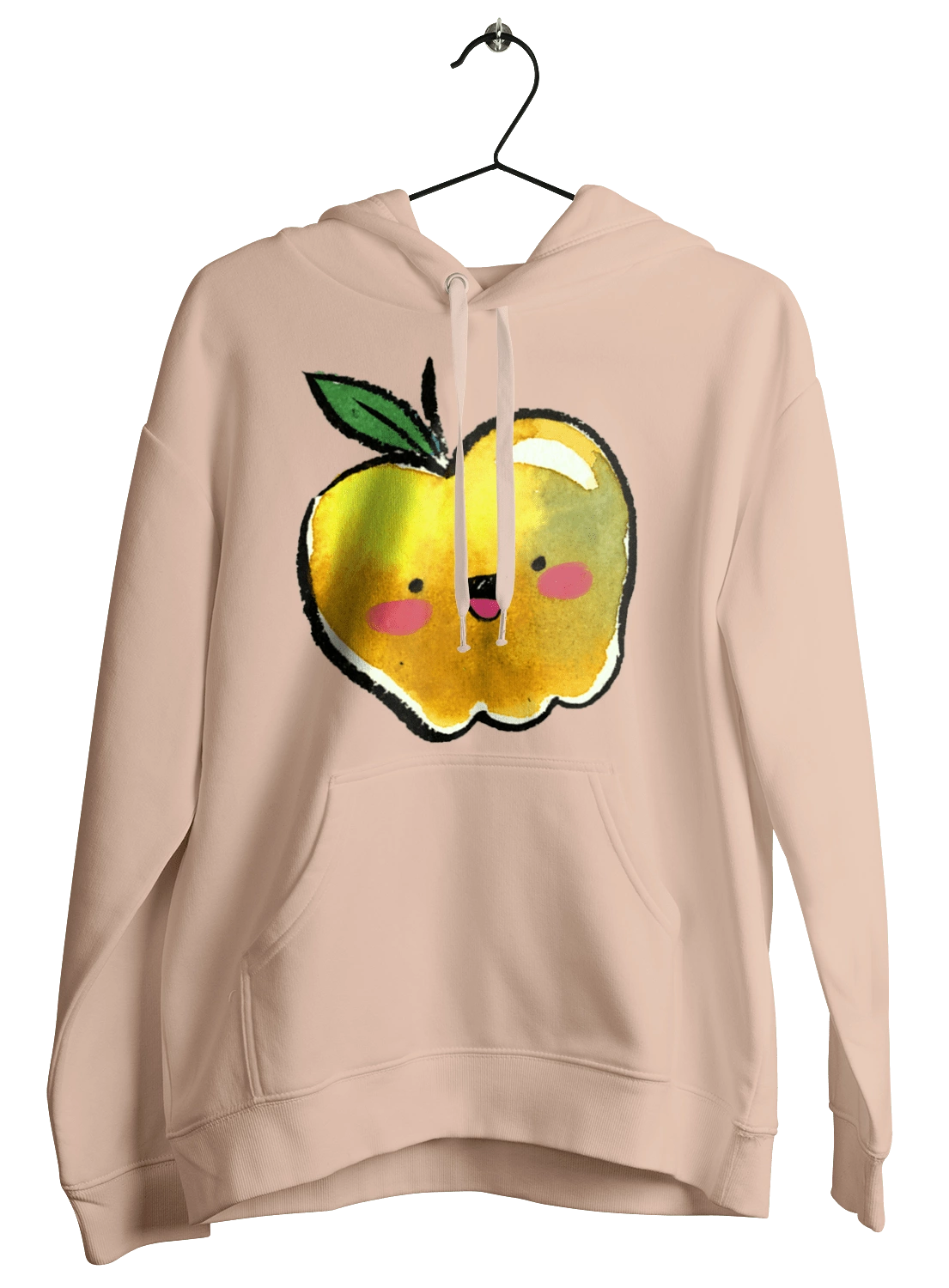 Cute yellow apple
