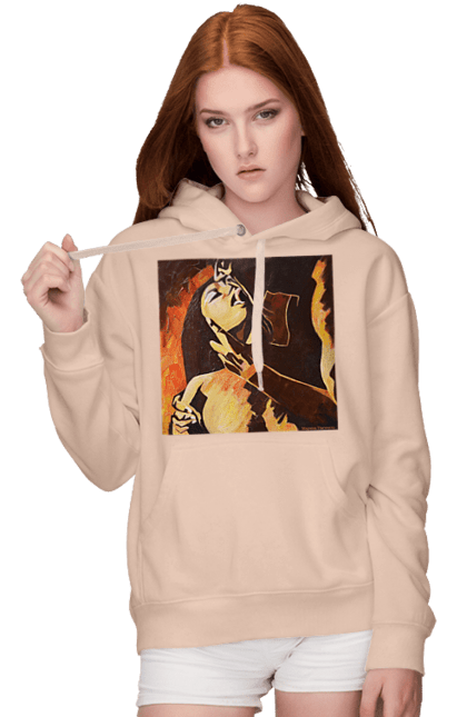 Жіноче худі з принтом "Страсна жінка". Жінка, картина, секс. 2070702