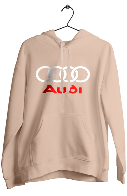 Women`s hoodie with prints Audi Logotype. Audi, cars. 2070702