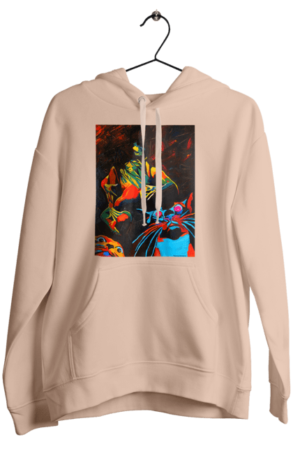 Жіноче худі з принтом "Секс коти". Картина, коти, секс. 2070702