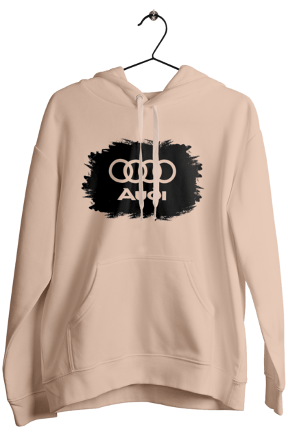 Women`s hoodie with prints Audi black ravines. Audi, cars. 2070702
