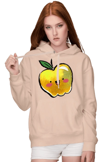 Cute yellow apple