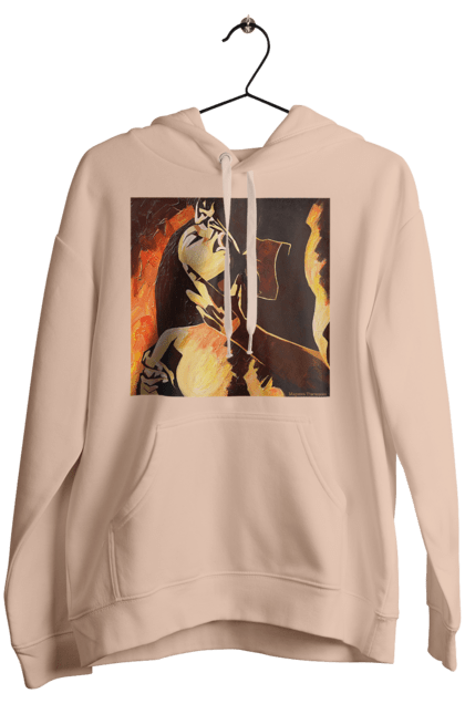 Жіноче худі з принтом "Страсна жінка". Жінка, картина, секс. 2070702