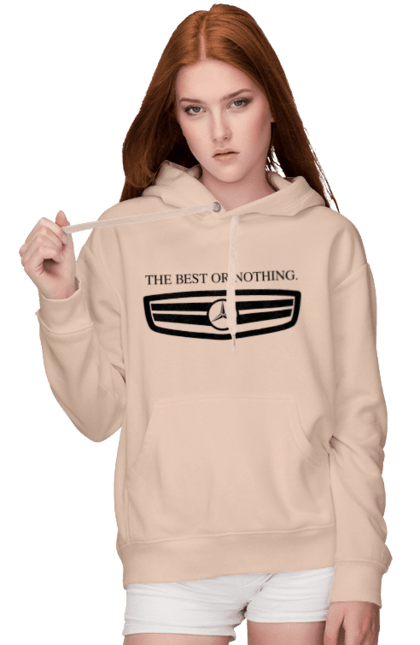 Women`s hoodie with prints The best or nothing. Cars, mercedes. 2070702