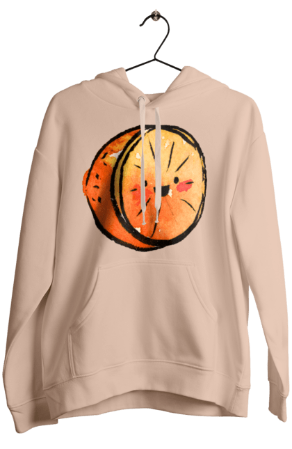 Жіноче худі з принтом "Милий апельсин". Апельсин, літо, любий, смайлик. 2070702