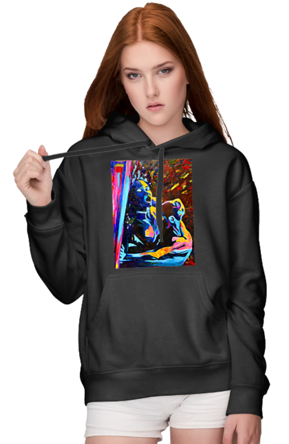 Жіноче худі з принтом "Пристрасть". Картина, секс. 2070702