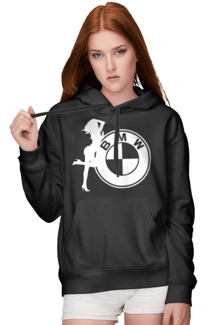 Жіноче худі з принтом "Bmw Girl". Бмв, машини. 2070702