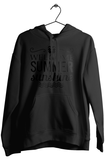 Жіноче худі з принтом "Привіт літні заходи". Вьетнамки, літо, сонце. 2070702