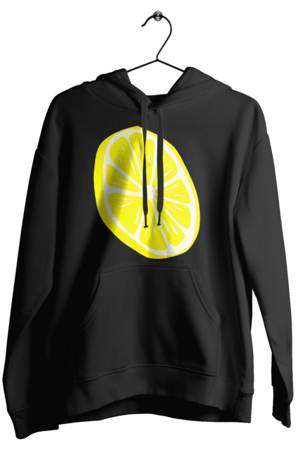 Жіноче худі з принтом "Лимон". Великий, лимон, яскравий. 2070702