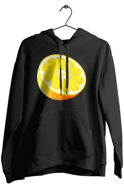Жіноче худі з принтом "Половина лимона". Лимон, літо, свіжість. 2070702