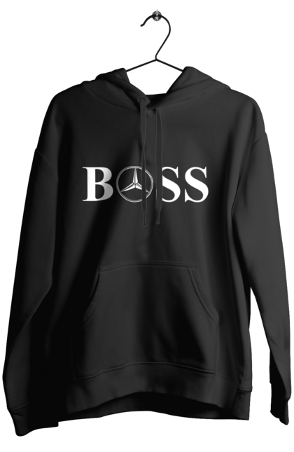 Women`s hoodie with prints the boss of mercedes. Boss, cars, mercedes. 2070702
