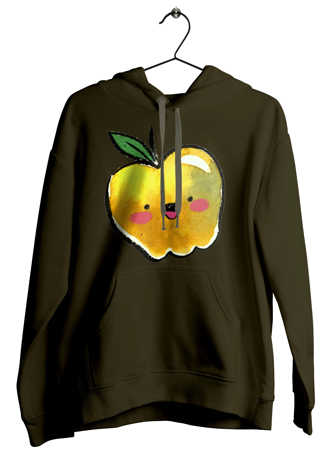 Cute yellow apple