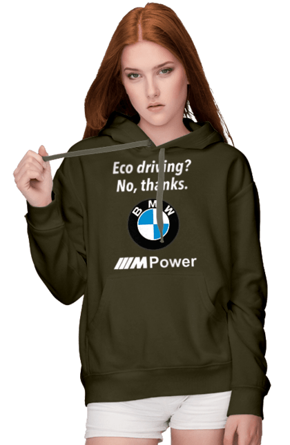 Жіноче худі з принтом "Mpower3 Wh". Бмв, електрокар, машини. 2070702