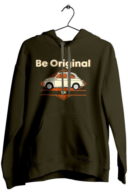 Жіноче худі з принтом "Fiat 500". Авто, машина, фіат. 2070702