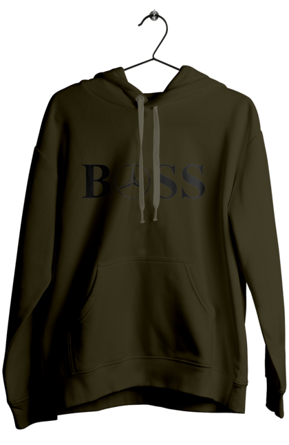 Women`s hoodie with prints the boss of mercedes. Boss, cars, mercedes. 2070702