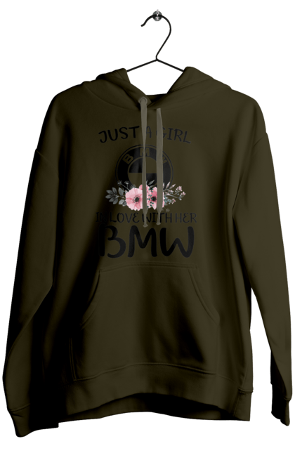 Жіноче худі з принтом "Bmw Love Bmw Bl". Бмв, машини. 2070702